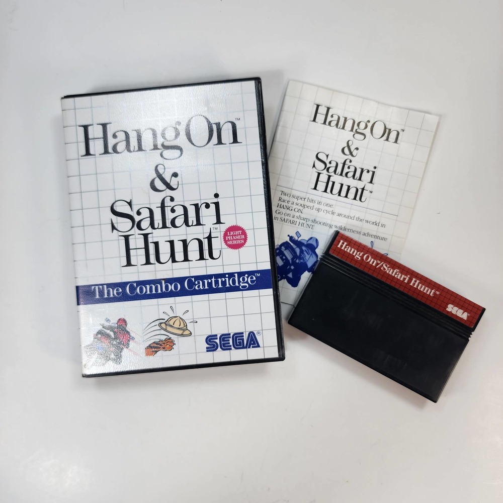 Sega Hang on & Safari Hunt ( Sega Master)